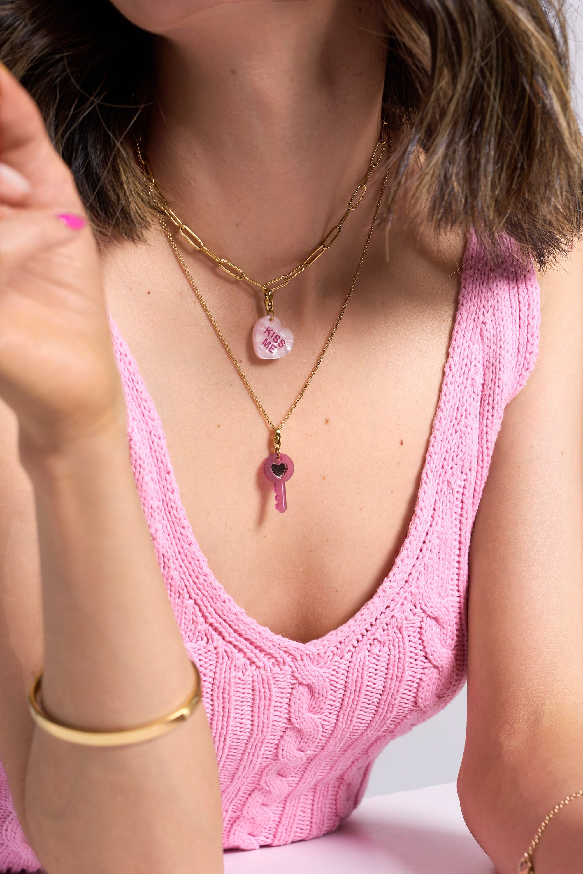 Candy heart Pink Charm Charm - Pepita 79