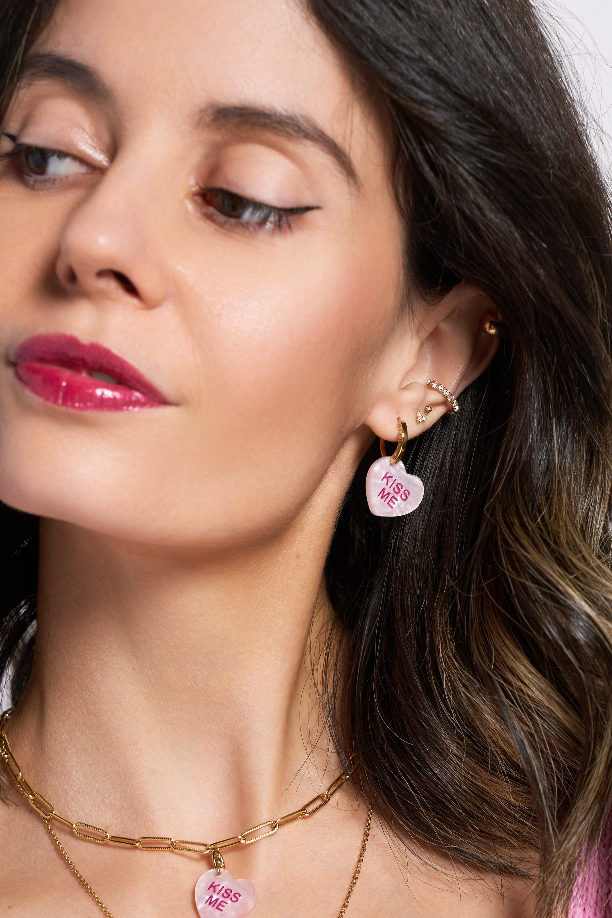 Candy heart Pink Pepi Pendientes - Pepita 79