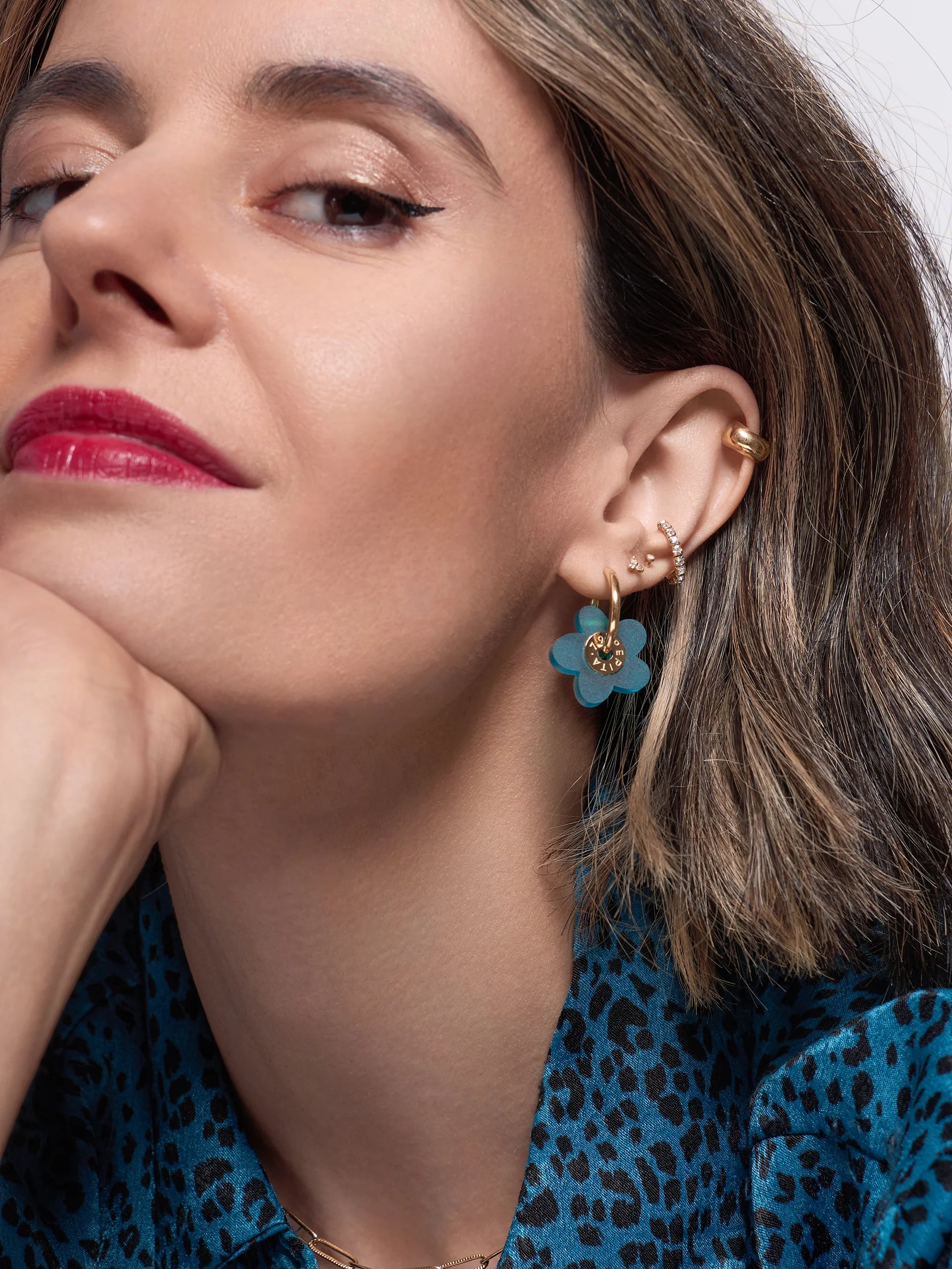 Floritos Stained Glass Blue