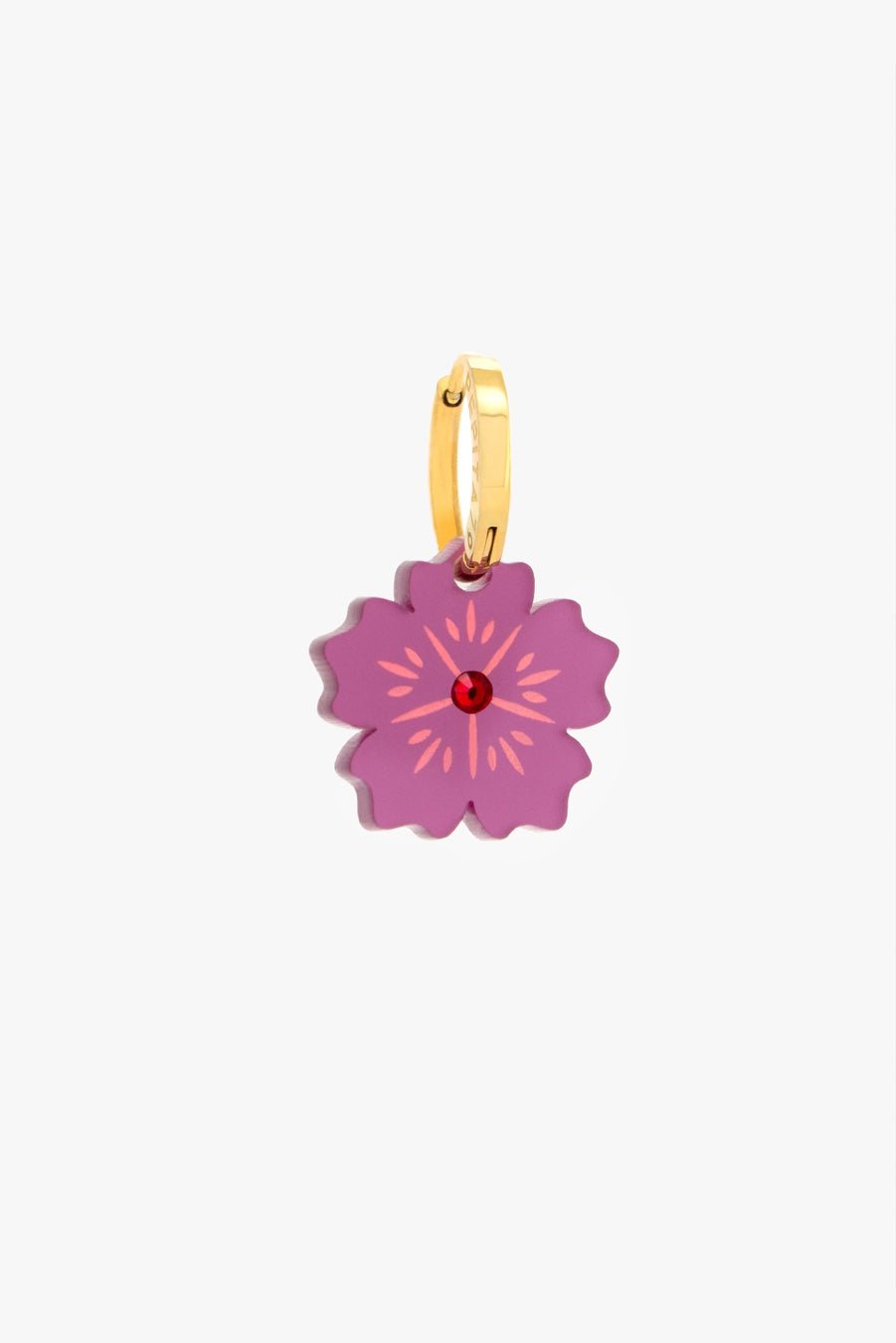 Hibiscus Púrpura Pepi Pendientes - Pepita 79