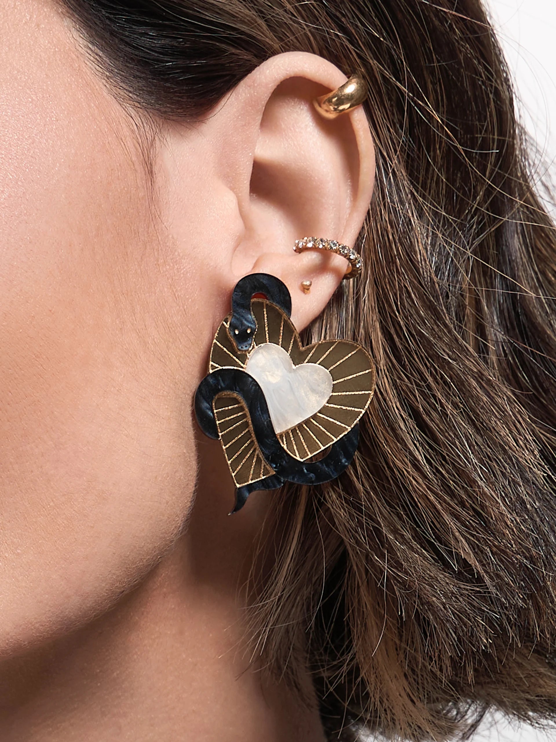 Ofidia Heart Earrings