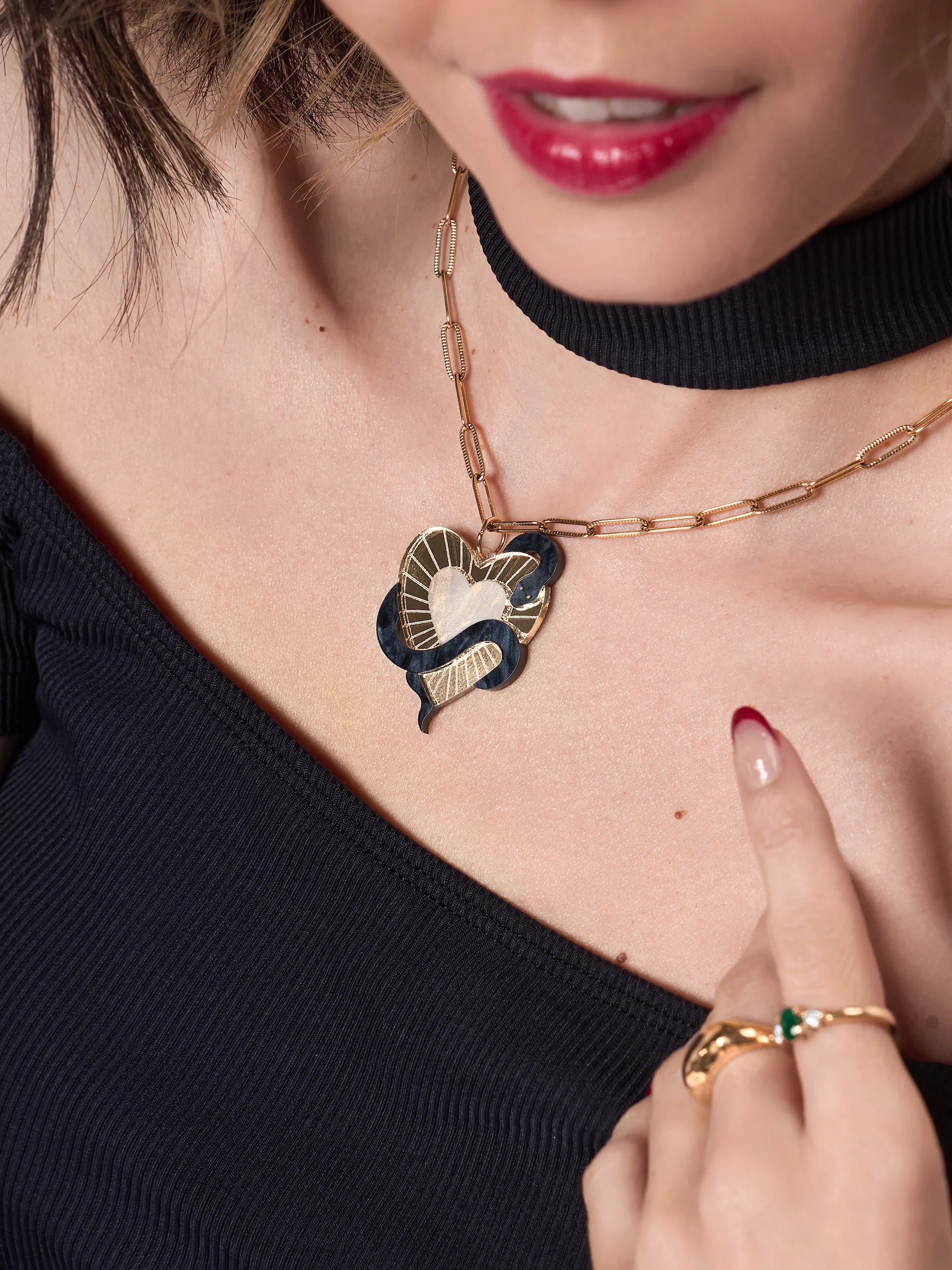 Corazón de Ofidia Colgante Pepita 79